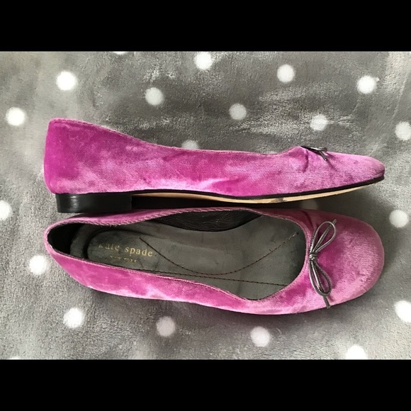 💖Host Pick💖 Kate Spade Velvet flats - Picture 1 of 10